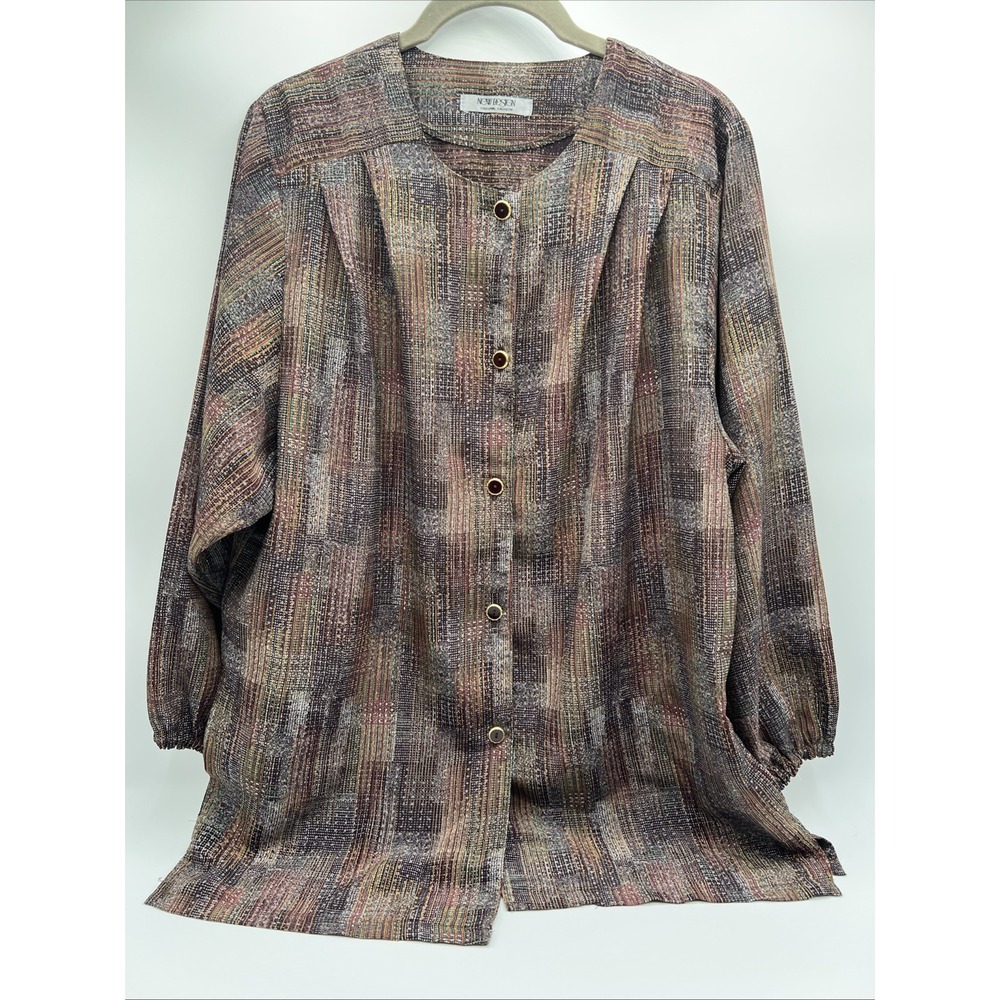 New design original fashion blouse Size Unknown Button Up,‎ Gathered Sleeves